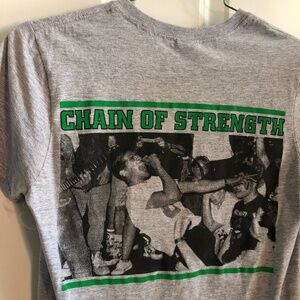 Chain Of Strength straight edge punk band tshirt